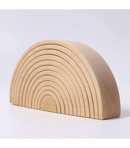 Amazon | GRIMM'S グリムス 半円盤・ナチュラル GM10676 | 積み木